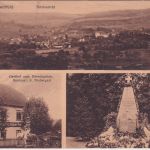 Thüringen - Stedtfeld Gasthof Hörselgarten etc. sw-Mehrbild-AK gelaufen 1927