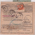 DR - 2x80+2x50 Pfg. Hindenburg Paketkarte n. FRANKREICH Suhl - Haguenau 1933