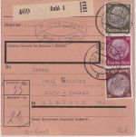 DR - 30+15+10 Pfg. Hindenburg Paketkarte Suhl - Limbach 1941
