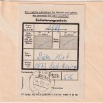 DDR - Floh 1975 Einschreibebrief/portofr. Postsache n. Frankenberg