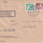 DDR - 70+5 Pfg. Aufbau/Kleinformat Zustellurkunde/Ortsbrief Suhl 1984