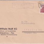 DDR - Unterschönau Kries Schmalkalden Landpost-Ra2 Brief n. Leipzig 1962