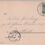 Thüringen - Schleusingen Villa Anna u.a. sw-Mehrbild-AK gelaufen 1897