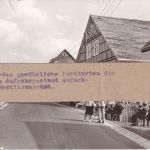 Thüringen - Heubach Gasthaus sw-AK Hinweiszettel/Rücksendung 1983