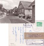 Thüringen - Heubach Gasthaus sw-AK Hinweiszettel/Rücksendung 1983