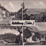 Thüringen - Heldburg Straßenansicht etc. sw-Mehrbild-AK gelaufen 1983