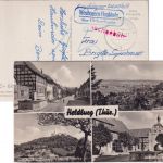 Thüringen - Heldburg Straßenansicht etc. sw-Mehrbild-AK gelaufen 1983