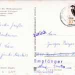 Thüringen - Schönbrunn FDGB Erholungsheim sw-Foto-AK gelaufen 1983
