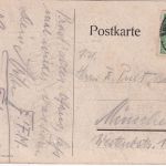 Thüringen - Hildburghausen "Volta sei's Panier" farb. Studenten-AK gelaufen 1923