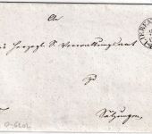 Thurn & Taxis - Liebenstein 30. OCT K1 Dienstbrief n. Salzungen ca. 1840