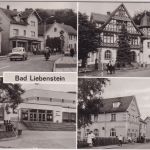 Thüringen - Bad Liebenstein Postamt Gasthof etc. sw-Mehrbild-AK gelaufen 1983