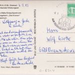 Thüringen - Frauenwald FDGB-Erholungsheim etc. sw-Mehrbild-AK gelaufen 1983