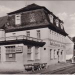 Thüringen - Unterweißbach Gasthaus "zum Hirsch" sw-Foto-AK gelaufen 1983