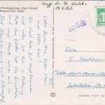 Thüringen - Unterweißbach Gasthaus "zum Hirsch" sw-Foto-AK gelaufen 1983