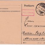 All.Bes. - Hohenleuben (Kr. Greiz) 6.9.45 Gebühr bezahlt Ra1 Karte n. Berlin