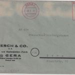 SBZ - Gera 20.2.48 000 Pfg. (!) aptierter AFS Ortsbrief - kein Nachporto !