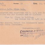 SBZ - Gera 16.8.47 10 Pfg. AFS "Laurenz & Wilde" Ortspostkarte