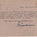 SBZ - 10 Pfg. Arbeiter/Überdruck Ortskarte Masch.werbestpl. Gera 4 "1848-1948"