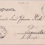 Thüringen - Klosterlausnitz Villa Dora Jugenstil-Passepartout-AK gelaufen 1904