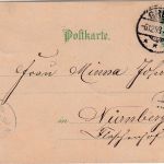 Thüringen - Greiz Oberes Schloss farb. "Halt gegen das Licht"-AK gelaufen 1898