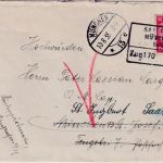 DR - Saalfeld München Bahnpost Zug 170 Brief Augsburg München St. Ingbert 1935