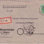 SBZ - 84 Pfg. Arbeiter/Überdruck Einschreibebrief Dornburg (Saale) - Jena 1949