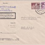 DDR - 70+15 Pfg. Aufbau/Kleinformat Zustellurkunde Jena - Suhl 1985