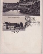 Thüringen - Dorndorf Gasthaus z. Blauen Schild etc. sw-Mehrbild-AK dat. 1896