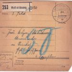 Bayern - Wolfratshausen 1916 unfreie Paketkarte n. Steinbach Post Hirschhorn