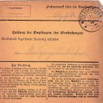 Bayern - Wolfratshausen 1916 unfreie Paketkarte n. Steinbach Post Hirschhorn