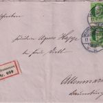 Bayern - 20+3x5 Pfg. Ludwig Einschreibebrief Wolfratshausen - Altenmarkt 1917