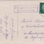 DR - Endlhausen München 3 Land Landpost-Ra2 Neujahrskarte n. Tegernsee 1931