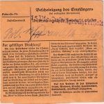 DR - 50+25 Pfg. AH Wertpaketkarte/Beutelstück Wolfratshausen 1943 Erst.vermerk