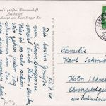 BRD - Sankt Heinrich ü. Seeshaupt Poststelle I Karte n. Köln 1958