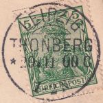 DR - Leipzig-Thonberg 29.11.00 KOS klar a. Karte n. Rothenburg
