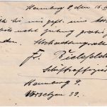 DR - "Entwertet in Leipzig" viol. Ra2 2x auf Karte v. Hamburg 1919