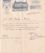 DR - Leipzig 1907 Firmenbrief (2 illustr. Briefbögen) n. Bisdorf