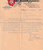 DR - Leipzig 1907 Firmenbrief (2 illustr. Briefbögen) n. Bisdorf