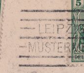 DR - Leipzig 13 1920 Leipziger Mustermesse selt. Masch.-SST Ortskarte