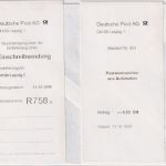 BRD - Leipzig 11.10.96 ABAS-Einschreibebrief n. Berlin + Aufg.schein/Quittung