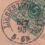 DR - Liebertwolkwitz 8. SPT 95 nachv. sächs. K2 Ganzsache n. Leipzig