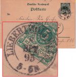 DR - Liebertwolkwitz 8. SPT 95 nachv. sächs. K2 Ganzsache n. Leipzig