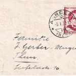 Schweiz - 5 Rp. Juventute J. Spyri Drucksache Aarberg - Thun 1952