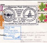 USA - 2x20 C. Int. Peace Garden/Rosen Zuleitung LH-Erstflug Calgary - FFM 1983