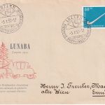 Schweiz - 40 Rp. Pro Patria/Alphornbläser Schmuckkuvert LUNABA Luzern 1951
