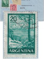 Argentinien - 20 P. Freimarke u.a. Luftpost-Eilbrief Buenos Aires - München 1963