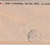 Argentinien - 1,25 P. Flugpostausg. u.a. Luftpost-Einschreibebrief i.d. SCHWEIZ