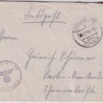 DR - Sachsendorf ü. Cottbus Poststelle I Feldpostbrief n. Berlin 1939