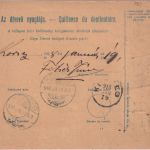 Ungarn/Slowakei - 10 F. Paketkarte + Zusatz Vaga (Pozsony) - Köszeg 1918