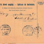 Ungarn - 10 F. Paketkarte + Zusatz Pozsony - Köszeg 1918